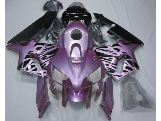 Rose Purple Flame 2005-2006 Honda CBR600RR Motorcycle Fairings Rose Purple Flame 2005-2006 Honda CBR600RR Motorcycle Fairings