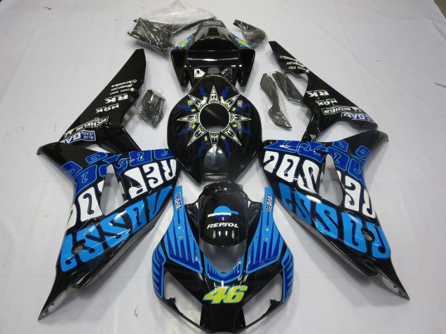 Rossi Blue Gloss 2006-2007 Honda CBR1000RR Motorcycle Fairings