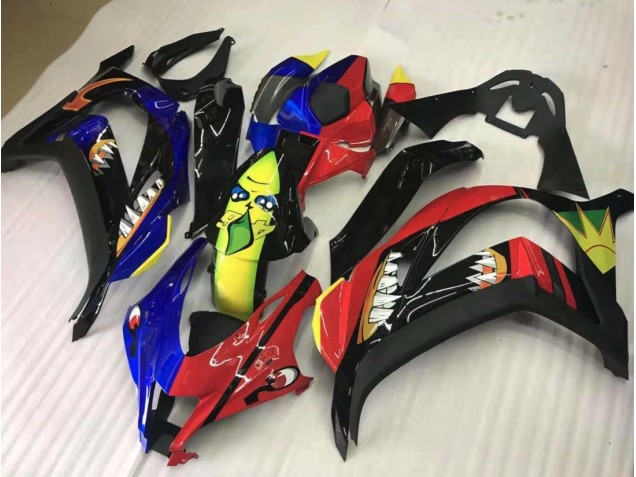 Share Red and Blue 2016-2019 Kawasaki ZX10R Motorcycle Fairings Share Red and Blue 2016-2019 Kawasaki ZX10R Motorcycle Fairings