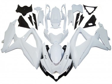 Shining Gloss White 2008-2010 Suzuki GSXR 600-750 Motorcycle Fairings
