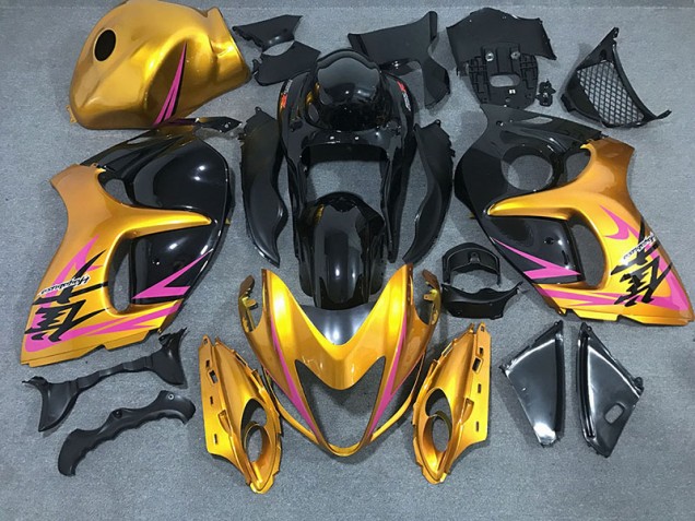 Shiny Gold with Black 2008-2019 Suzuki GSXR 1300 Motorcycle Fairings