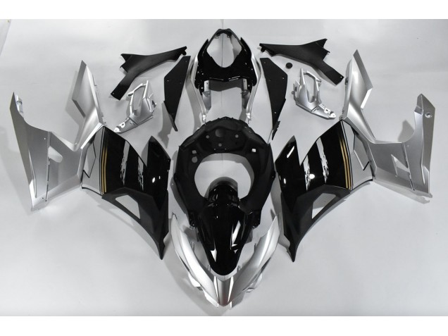 Silver and Black 2018-2020 Kawasaki Ninja 400 Motorcycle Fairings Silver and Black 2018-2020 Kawasaki Ninja 400 Motorcycle Fairings