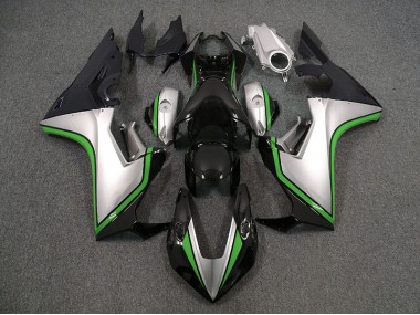 Silver and Black & Green 2017-2019 Honda CBR1000RR Motorcycle Fairings