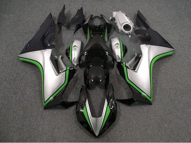 Silver and Black & Green 2017-2019 Honda CBR1000RR Motorcycle Fairings Silver and Black & Green 2017-2019 Honda CBR1000RR Motorcycle Fairings