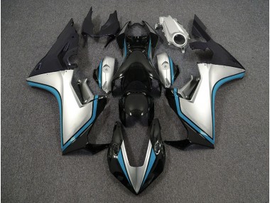 Silver and Black & Light Blue 2017-2019 Honda CBR1000RR Motorcycle Fairings