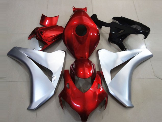 Silver and Candy Apple 2008-2011 Honda CBR1000RR Motorcycle Fairings Silver and Candy Apple 2008-2011 Honda CBR1000RR Motorcycle Fairings