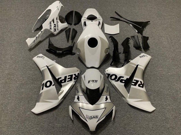 Silver Repsol 2008-2011 Honda CBR1000RR Motorcycle Fairings Silver Repsol 2008-2011 Honda CBR1000RR Motorcycle Fairings