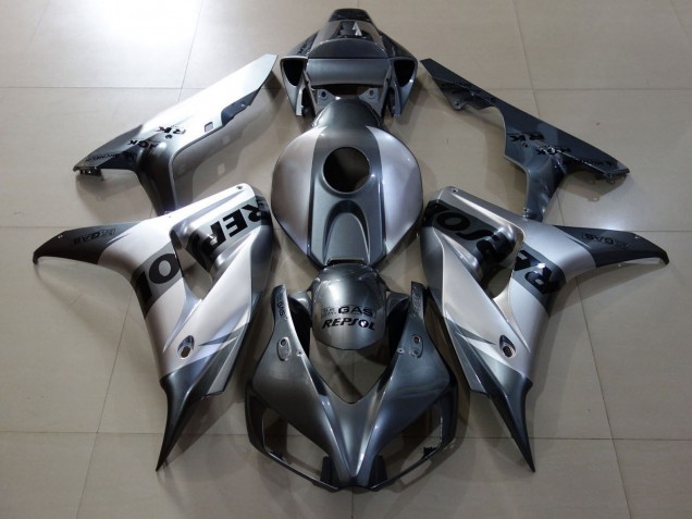 Silver Repsol Style Design 2006-2007 Honda CBR1000RR Motorcycle Fairings Silver Repsol Style Design 2006-2007 Honda CBR1000RR Motorcycle Fairings