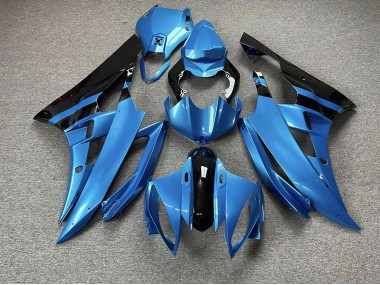 Sky Blue and Black 2006-2007 Yamaha R6 Motorcycle Fairings