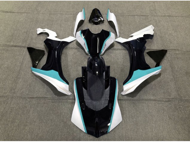 Sky Blue Black and White 2015-2019 Yamaha R1 Motorcycle Fairings Sky Blue Black and White 2015-2019 Yamaha R1 Motorcycle Fairings