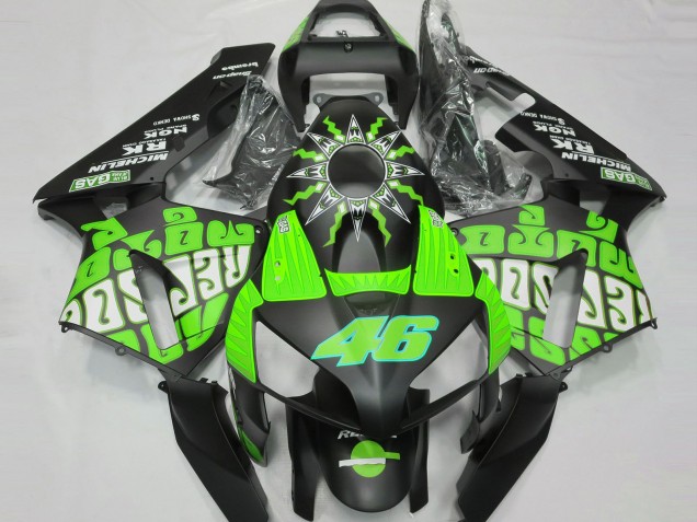 Slime Green Rossi Repsol 2003-2004 Honda CBR600RR Motorcycle Fairings Slime Green Rossi Repsol 2003-2004 Honda CBR600RR Motorcycle Fairings