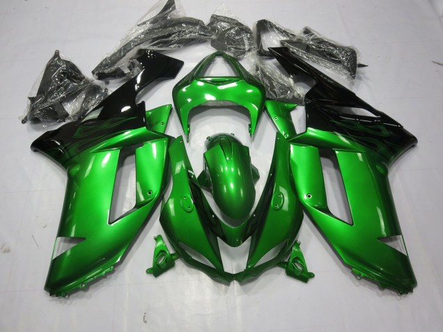 Special Green 2007-2008 Kawasaki ZX6R Motorcycle Fairings