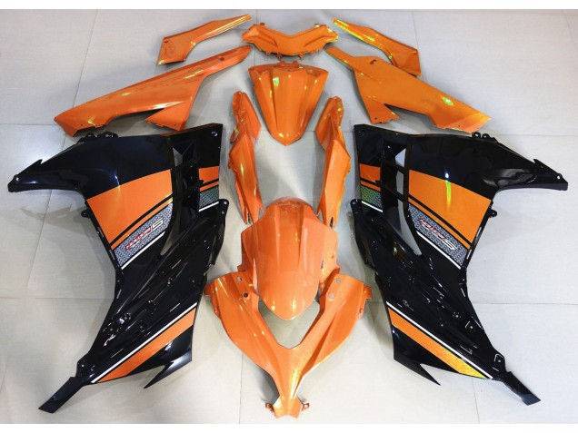 Sunrise Orange and Black 2013-2018 Kawasaki Ninja 300 Motorcycle Fairings Sunrise Orange and Black 2013-2018 Kawasaki Ninja 300 Motorcycle Fairings