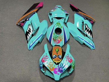 Teal Shark 2004-2005 Honda CBR1000RR Motorcycle Fairings