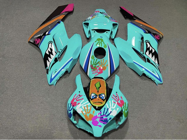 Teal Shark 2004-2005 Honda CBR1000RR Motorcycle Fairings Teal Shark 2004-2005 Honda CBR1000RR Motorcycle Fairings