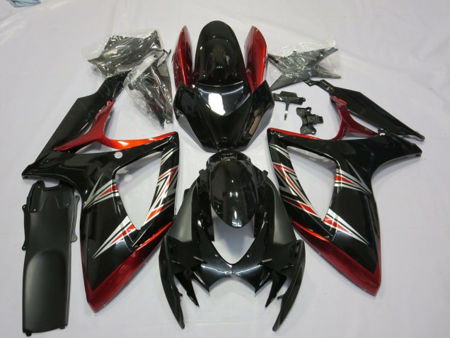 Tri Color 2006-2007 Suzuki GSXR 600-750 Motorcycle Fairings Tri Color 2006-2007 Suzuki GSXR 600-750 Motorcycle Fairings