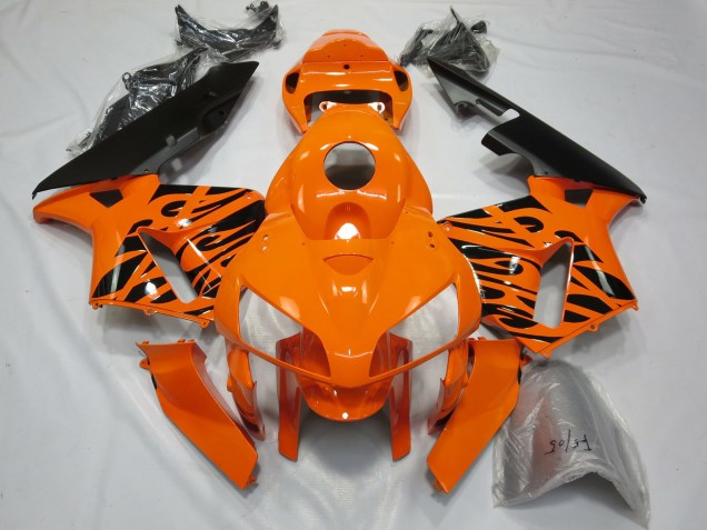 Tribal Orange 2005-2006 Honda CBR600RR Motorcycle Fairings Tribal Orange 2005-2006 Honda CBR600RR Motorcycle Fairings