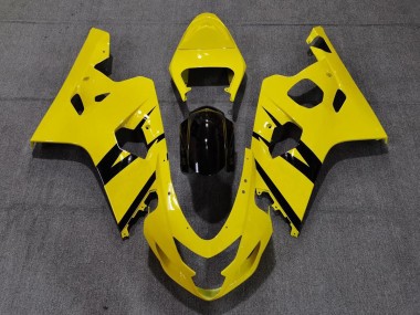 Vibrant Gloss Yellow Custom OEM Style 2004-2005 Suzuki GSXR 600-750 Motorcycle Fairings