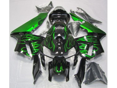 Vibrant Green Flame 2005-2006 Honda CBR600RR Motorcycle Fairings