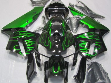 Vibrant Green Flame 2005-2006 Honda CBR600RR Motorcycle Fairings