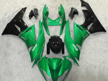 Vibrant Green Gloss 2009-2012 Kawasaki ZX6R Motorcycle Fairings