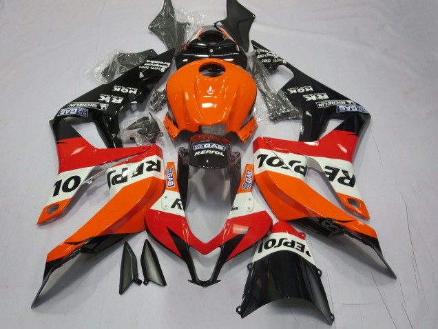 Vibrant Orange Repsol 2007-2008 Honda CBR600RR Motorcycle Fairings Vibrant Orange Repsol 2007-2008 Honda CBR600RR Motorcycle Fairings