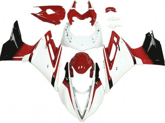 White and Red 2013-2016 Triumph Daytona 675 Motorcycle Fairings White and Red 2013-2016 Triumph Daytona 675 Motorcycle Fairings