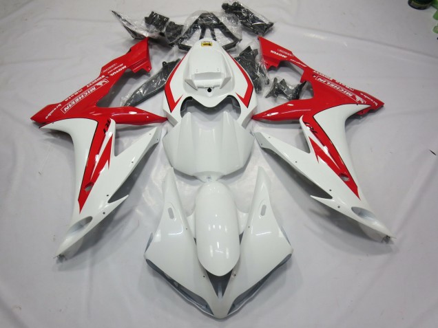 White and Red Style 2004-2006 Yamaha R1 Motorcycle Fairings White and Red Style 2004-2006 Yamaha R1 Motorcycle Fairings