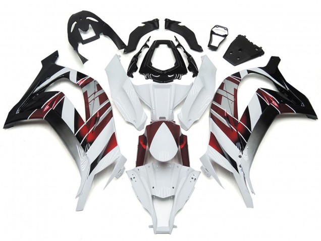 White and Silver 2016-2019 Kawasaki ZX10R Motorcycle Fairings White and Silver 2016-2019 Kawasaki ZX10R Motorcycle Fairings