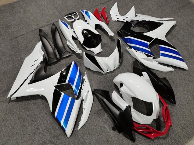 White Blue and Red Style 2009-2016 Suzuki GSXR 1000 Motorcycle Fairings White Blue and Red Style 2009-2016 Suzuki GSXR 1000 Motorcycle Fairings