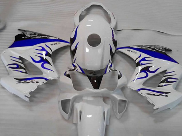 White Blue Flame 2002-2012 Honda VFR800 Motorcycle Fairings White Blue Flame 2002-2012 Honda VFR800 Motorcycle Fairings