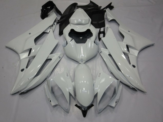 White Gloss 2006-2007 Yamaha R6 Motorcycle Fairings White Gloss 2006-2007 Yamaha R6 Motorcycle Fairings