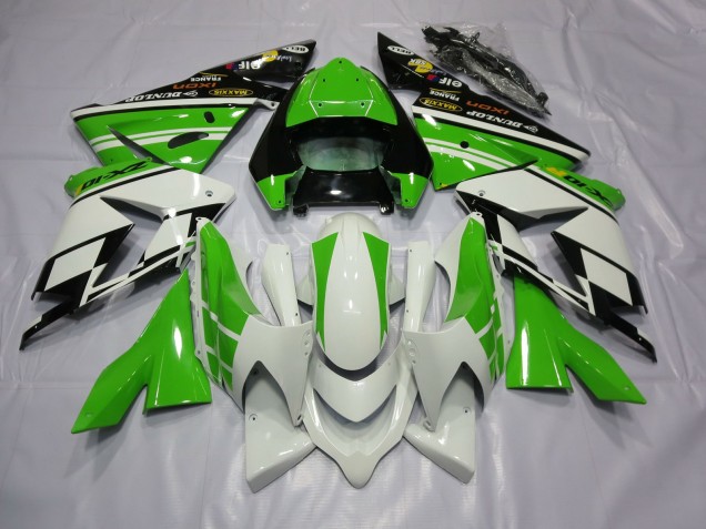 White Green 2004-2005 Kawasaki ZX10R Motorcycle Fairings White Green 2004-2005 Kawasaki ZX10R Motorcycle Fairings