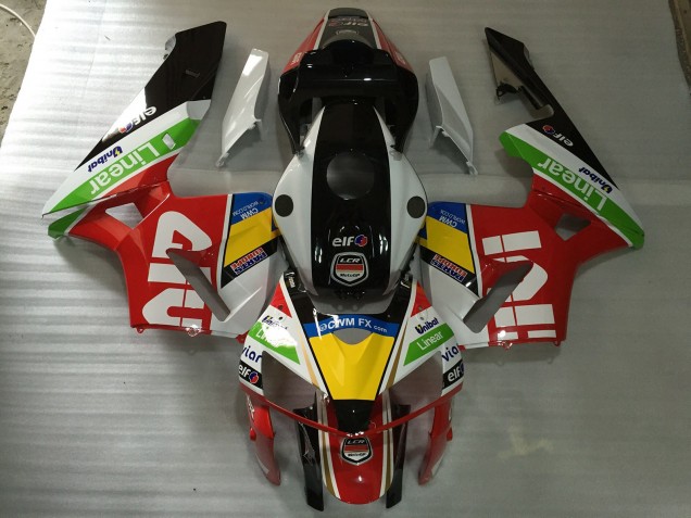 White Red Givi 2005-2006 Honda CBR600RR Motorcycle Fairings White Red Givi 2005-2006 Honda CBR600RR Motorcycle Fairings