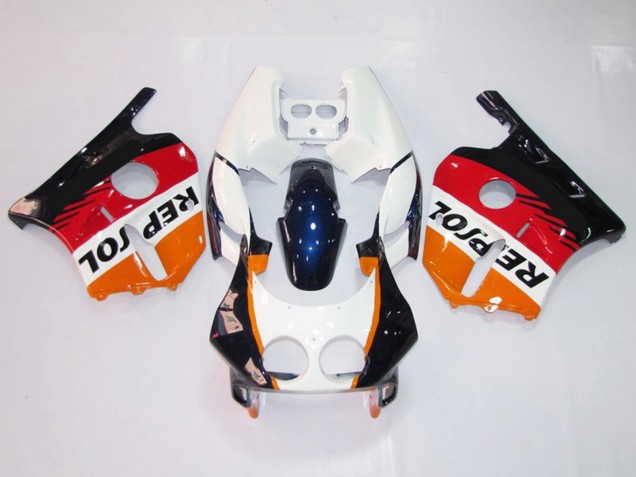 White Repsol 1990-1998 Honda CBR250RR Motorcycle Fairings White Repsol 1990-1998 Honda CBR250RR Motorcycle Fairings