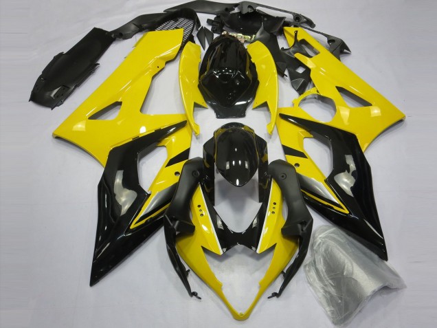 Yellow and Black 2005-2006 Suzuki GSXR 1000 Motorcycle Fairings Yellow and Black 2005-2006 Suzuki GSXR 1000 Motorcycle Fairings