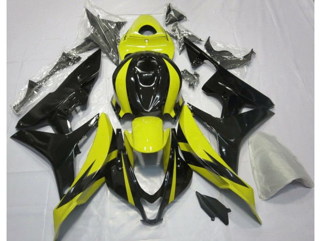 Yellow and Black OEM Design 2007-2008 Honda CBR600RR Motorcycle Fairings Yellow and Black OEM Design 2007-2008 Honda CBR600RR Motorcycle Fairings