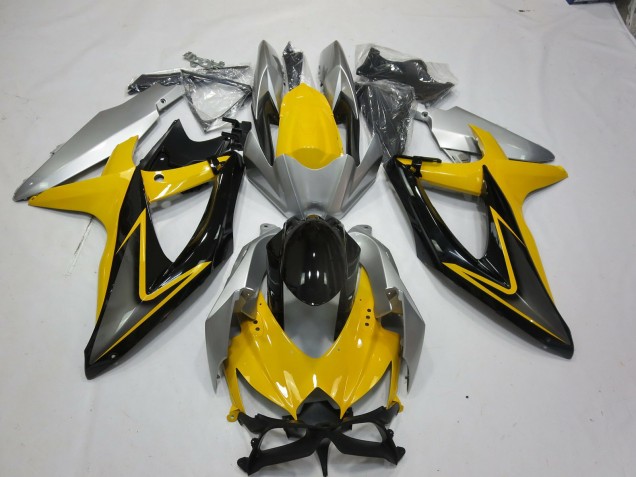 Yellow Black 2008-2010 Suzuki GSXR 600-750 Motorcycle Fairings Yellow Black 2008-2010 Suzuki GSXR 600-750 Motorcycle Fairings