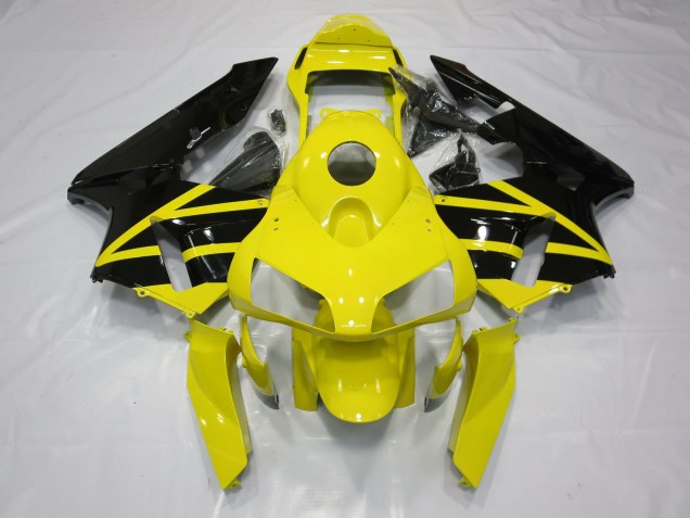Yellow & Black OEM Style 2003-2004 Honda CBR600RR Motorcycle Fairings Yellow & Black OEM Style 2003-2004 Honda CBR600RR Motorcycle Fairings