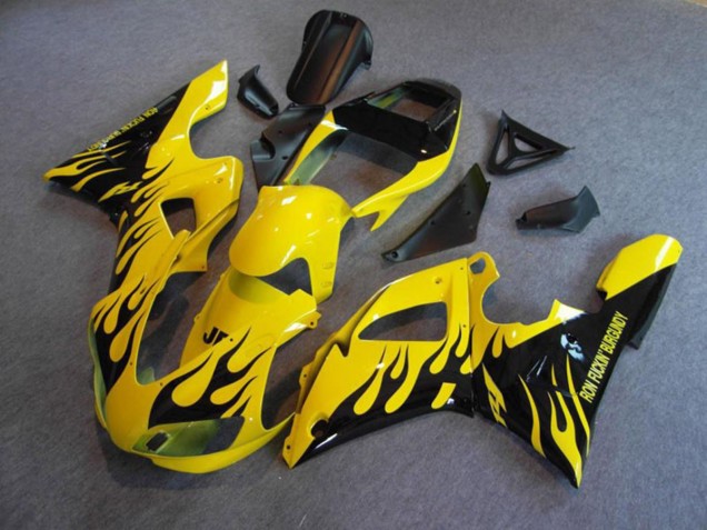 Yellow Flame 1998-1999 Yamaha R1 Motorcycle Fairings Yellow Flame 1998-1999 Yamaha R1 Motorcycle Fairings