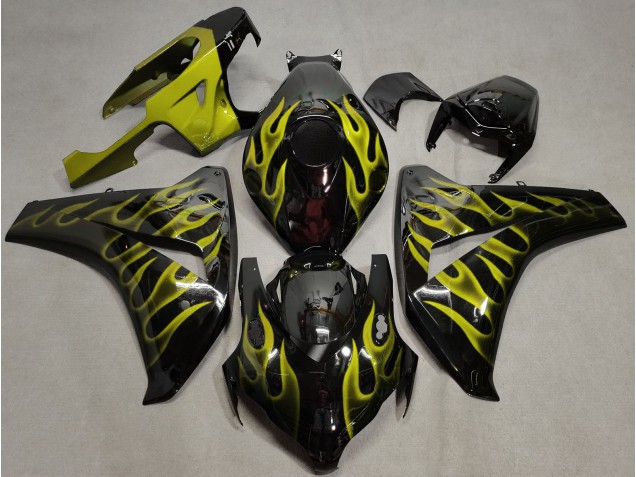 Yellow Flame 2008-2011 Honda CBR1000RR Motorcycle Fairings Yellow Flame 2008-2011 Honda CBR1000RR Motorcycle Fairings