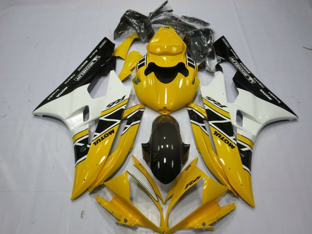 Yellow Motul OEM Style 2006-2007 Yamaha R6 Motorcycle Fairings Yellow Motul OEM Style 2006-2007 Yamaha R6 Motorcycle Fairings