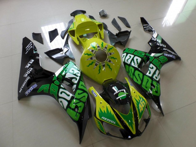 Yellow Rossi 2006-2007 Honda CBR1000RR Motorcycle Fairings Yellow Rossi 2006-2007 Honda CBR1000RR Motorcycle Fairings