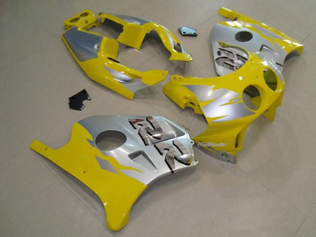 Yellow Silver 1990-1998 Honda CBR250RR Motorcycle Fairings Yellow Silver 1990-1998 Honda CBR250RR Motorcycle Fairings