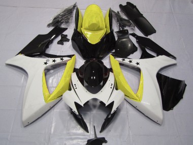 Yellow Star 2006-2007 Suzuki GSXR 600-750 Motorcycle Fairings